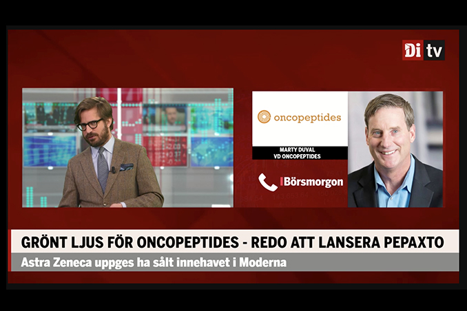 CEO Marty J Duvall interviewed in conjunction with the FDA approval